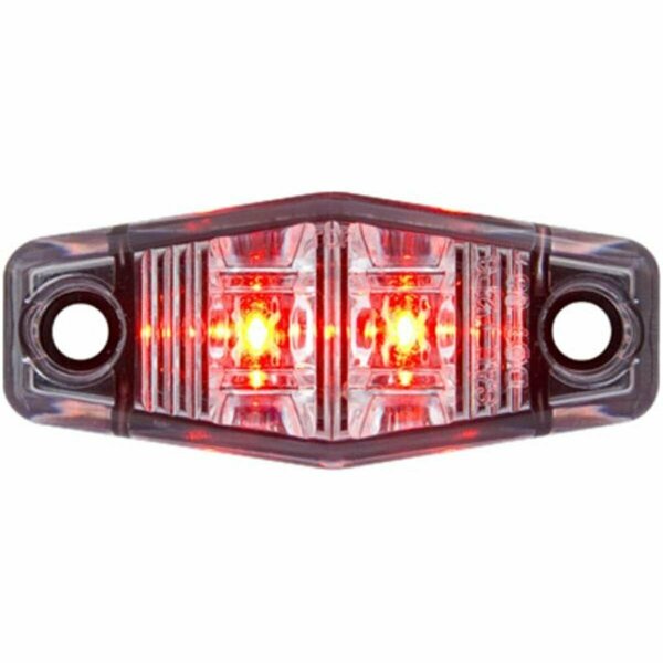 Lastplay MCL13CR2B Mini LED Marker Clearance Light with Clear Lens, Red LA3570758